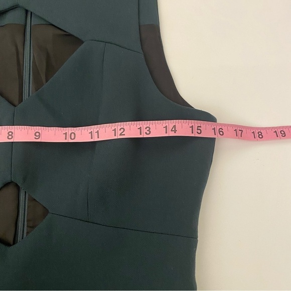 Rachel Zoe || Page Cutout Dress Dark Green Fit + Flare 4 - Picture 7 of 9